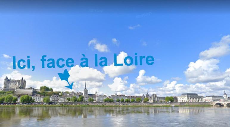 T2 Vue Sur Loire Local Velo Apartman Saumur Kültér fotó