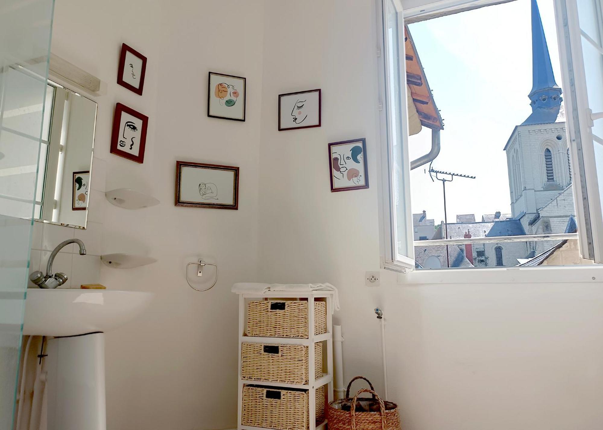 T2 Vue Sur Loire Local Velo Apartman Saumur Kültér fotó